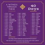 40 days of lent