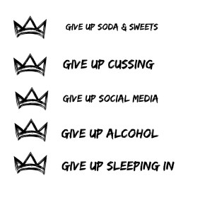 give up list for lent